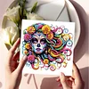 uk.everydayedeals 6Pcs DIY Diamond Painting Greeting Card - Skull Family