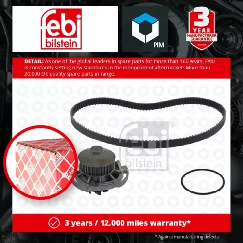 Timing Belt & Water Pump Kit fits SEAT IBIZA 6K1 1.3 93 to 99 Set 030109119A New Parts