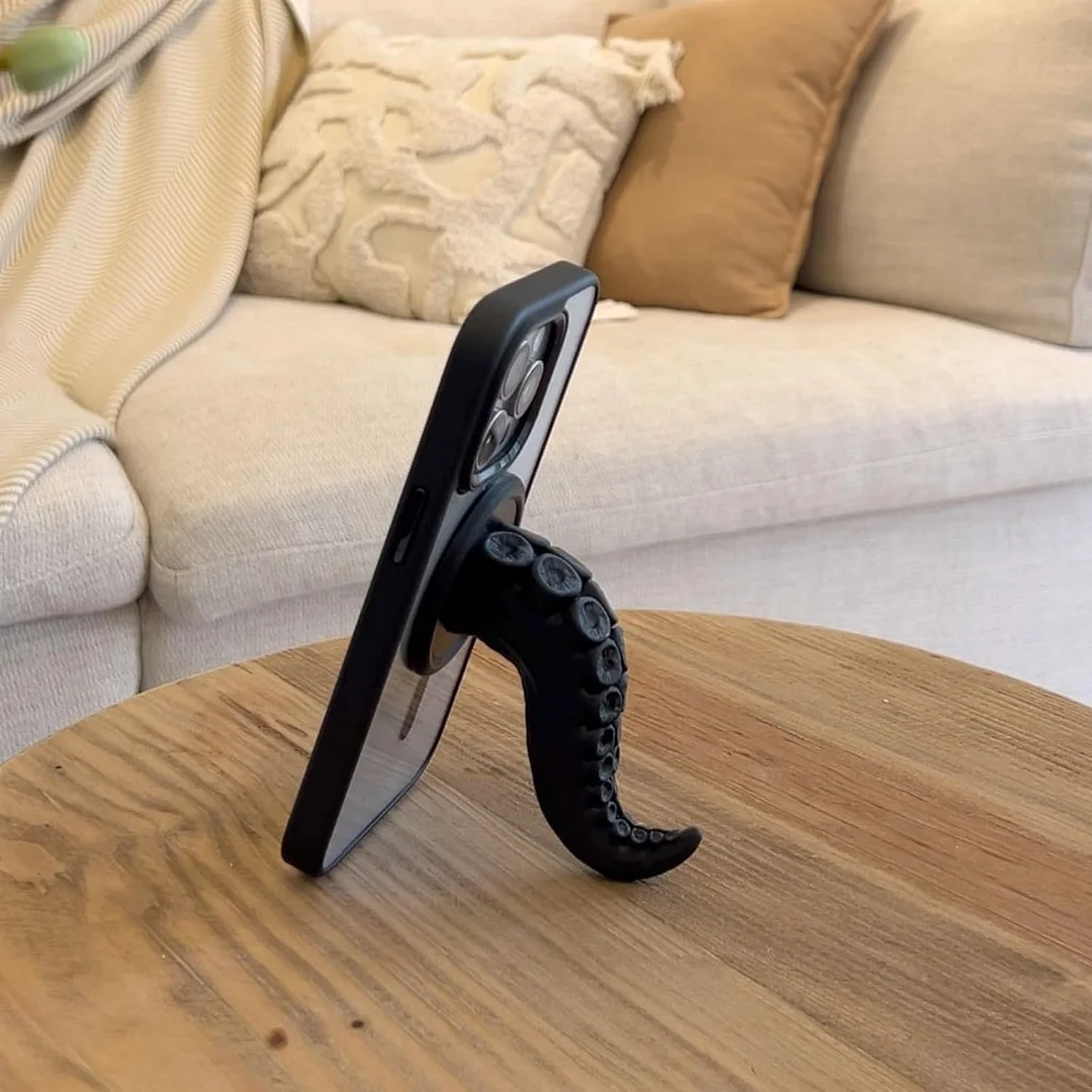 Octopus Claw Magnetic Bracket, 3D Octopus Claw Magnetic Bracket for Phone, Creative Octopus Tentacle Magnetic Phone Holder, Multifunctional Octopus Holder Phone Stand (Gray)