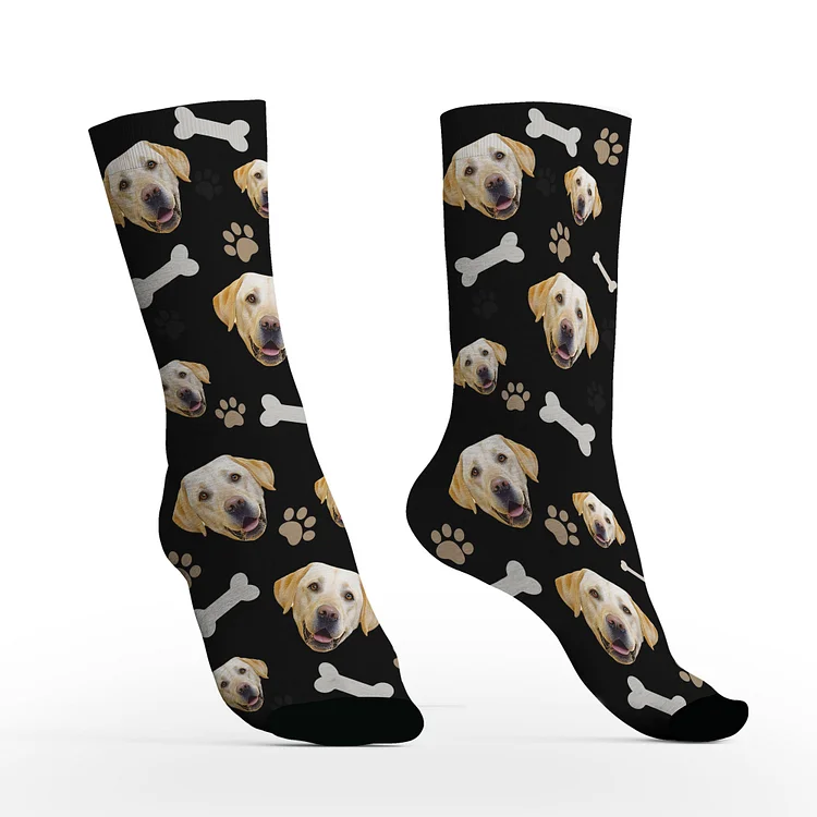 Custom Dog Socks with Photos For Dog Lover