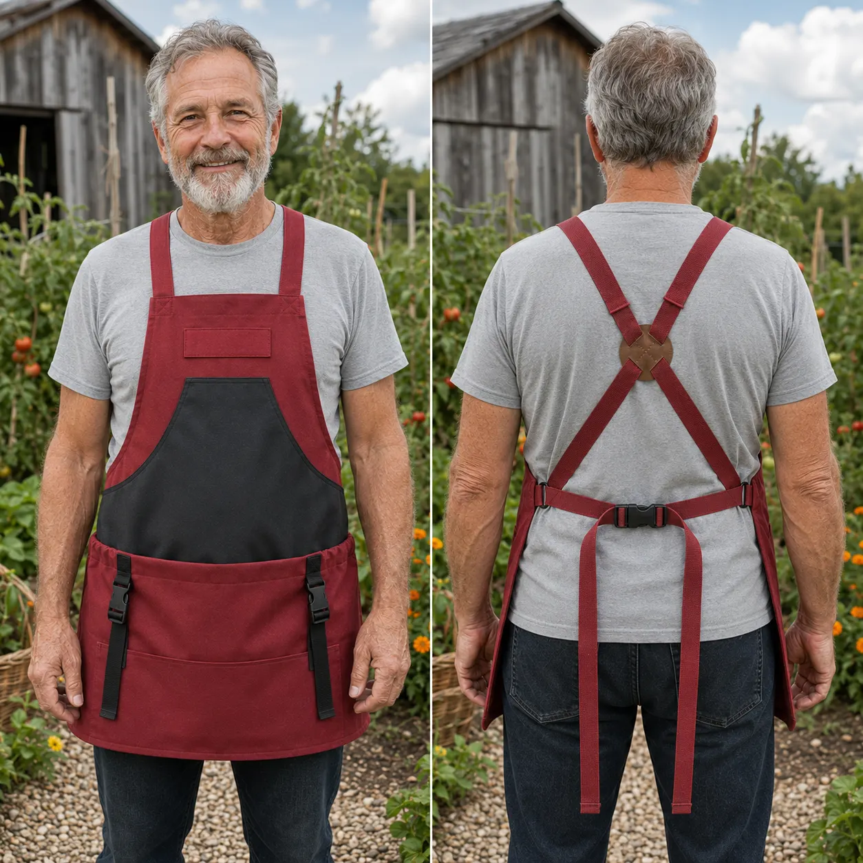 Comparison of harvest carrier, baskets, buckets, aprons, and carts