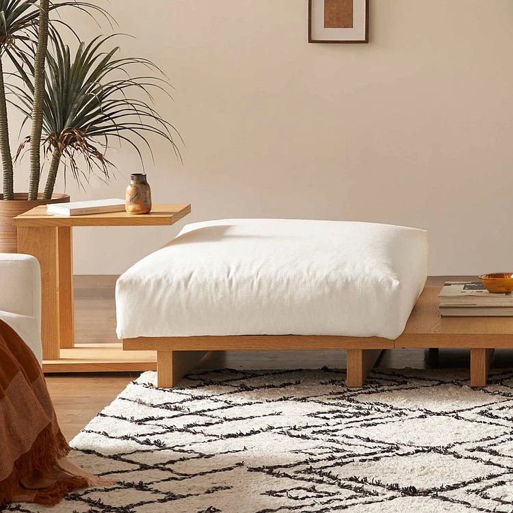 Mori Performance Fabric Side Ottoman