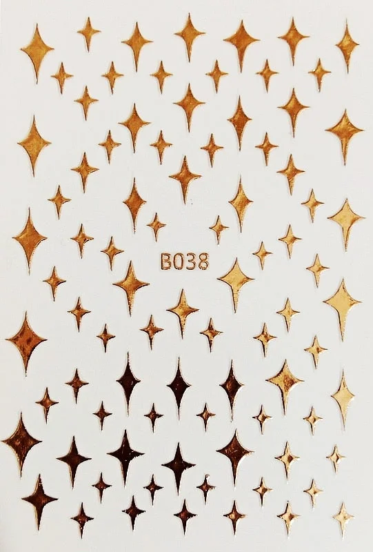 DIY Nail Art Stickers Star Light Manicure Design Accessories Back Glue Decoration Foil Nail Art Decor Designer Nail Stickers-Nail Inspo