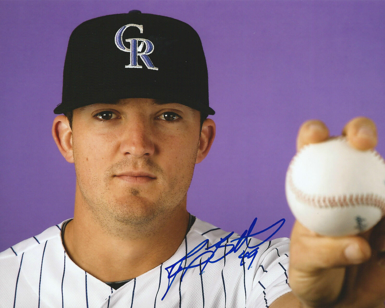 **GFA Colorado Rockies *REX BROTHERS* Signed 8x10 Photo Poster painting R2 COA**