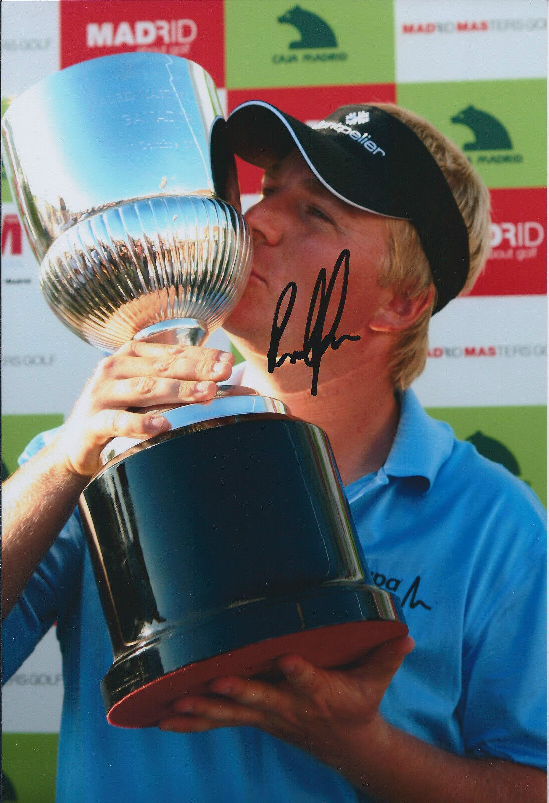 Ross McGOWAN SIGNED AUTOGRAPH 12x8 Photo Poster painting AFTAL COA European Tour WINNER GOLF