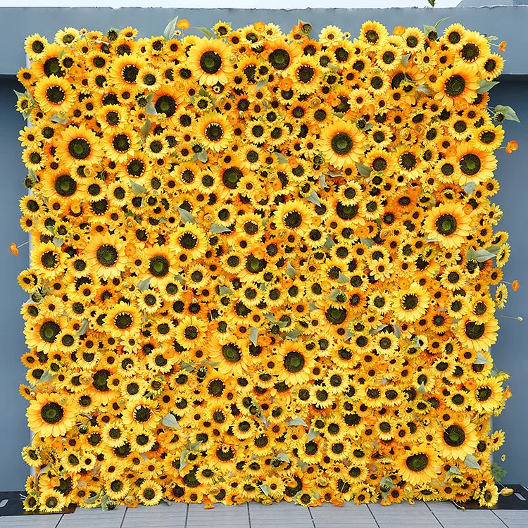 A7760 Yellow Sunflower 5D Cloth Flower Wall