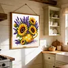 Sunflower Jug Full 18CT 2 Strands DIY Stamped Cross Stitch Kits for Beginners Adults Home Wall Decor Cross Stitch Art and Crafts Kits 25x25cm tapestrymarket