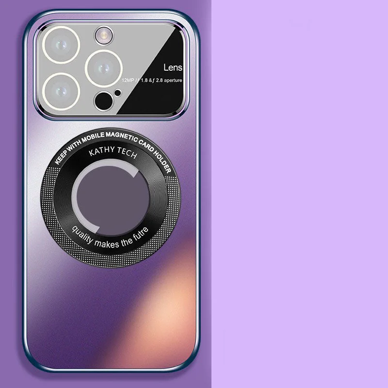 New AG Nano Frosted Magnetic Large Window Case for iPhone