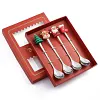 Ensemble De Vaisselle De No&euml;l En Acier Inoxydable