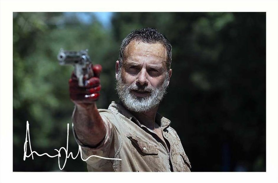 ANDREW LINCOLN - THE WALKING DEAD AUTOGRAPH SIGNED Photo Poster painting POSTER PRINT