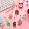 6pcs DIY Diamond Painting Ice Cream Keychains