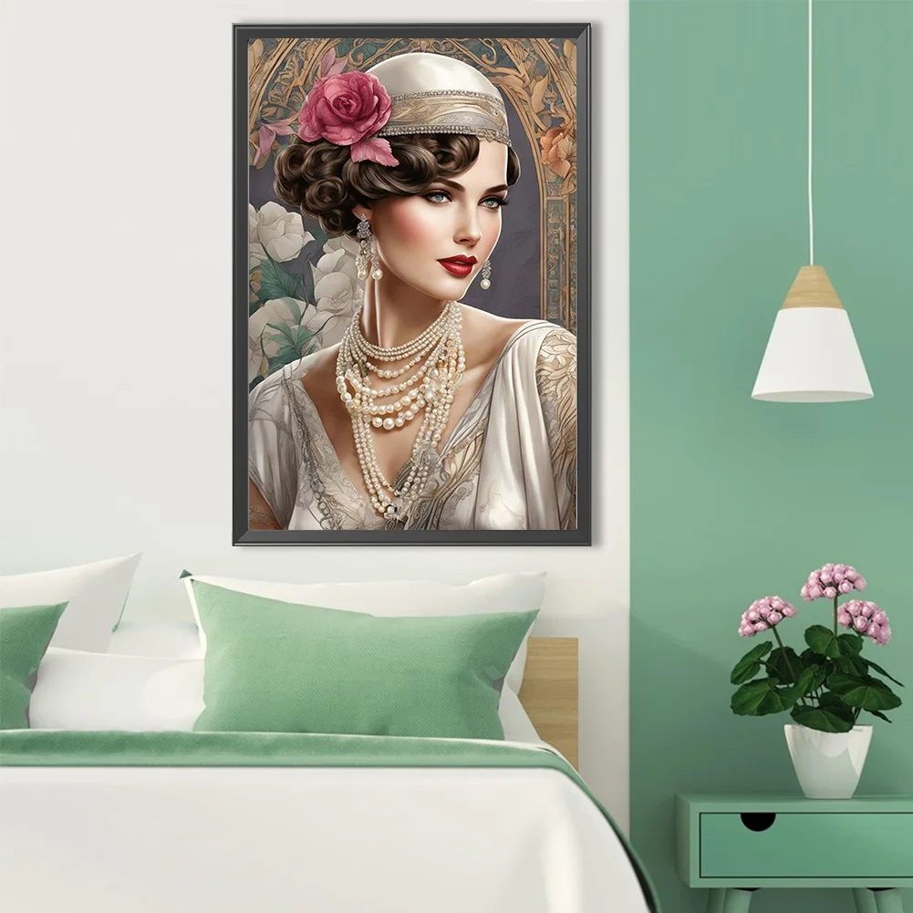 Diamond Painting - Full Round Drill - Lady(Canvas|40*60cm)