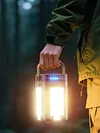 Solar Foldable Camping Light Rechargeable Portable Flashlight Hanging Tent Light