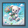 Diamond Painting-DIY Full Round Drill Cute Bear