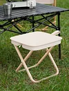 9in Tall Portable Camping Stool with Carry Bag Folding Stool for Travel Hiking