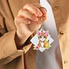 5Pcs DIY Diamond Painting Cat Keychain