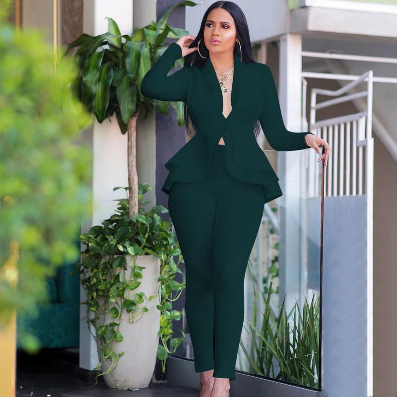Fashion Ruffle Casual Suits | 168DEAL