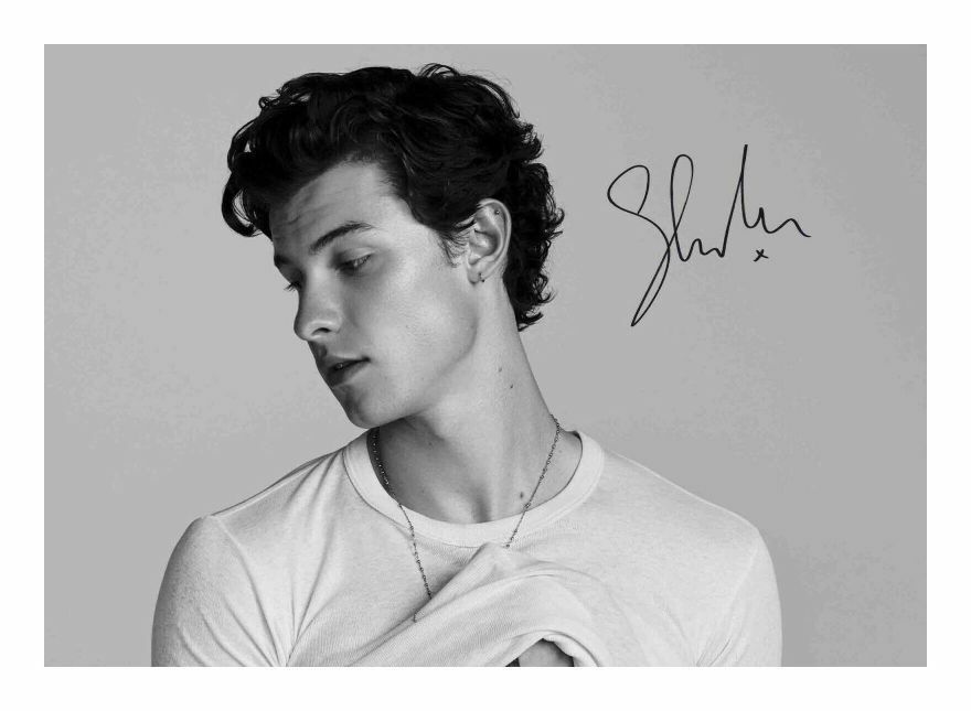 SHAWN MENDES AUTOGRAPH SIGNED PP Photo Poster painting POSTER