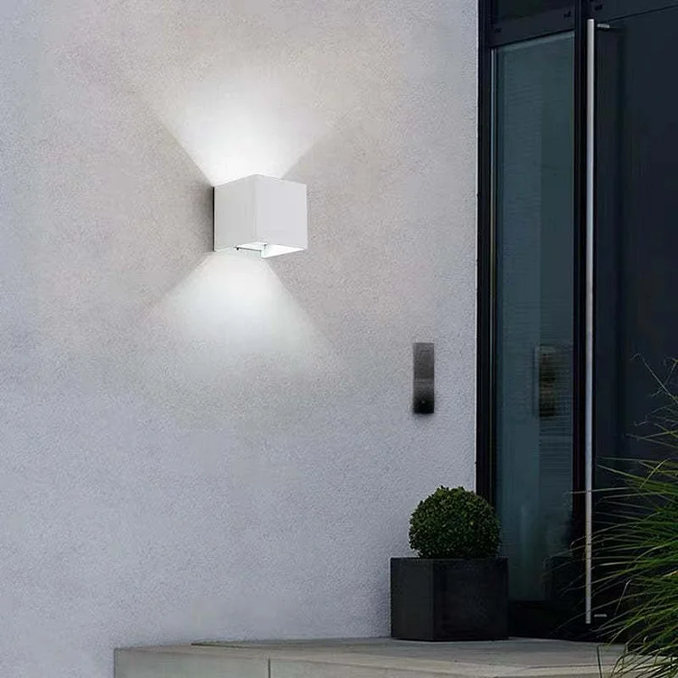 Square Orr Adjustable Black Outdoor Wall Lights