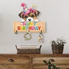 Holz alles Gute zum Geburtstag Hund - 5d DIY Handwerk Wandhaken