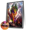 (50*80cm)Colorful Woods - Round AB Drill Diamond Painting