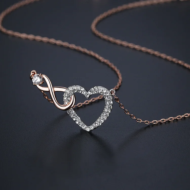 For Friend - S925 I'll Always be There for You Infinity Love Necklace