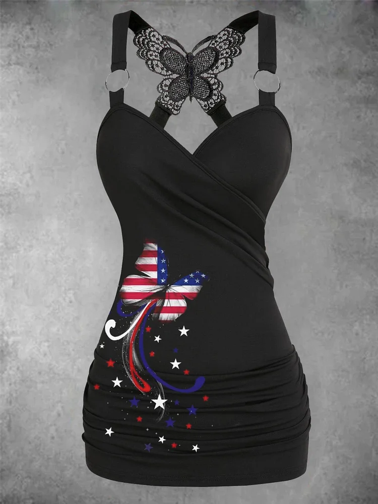 Women's Independence Day  Butterfly Dress