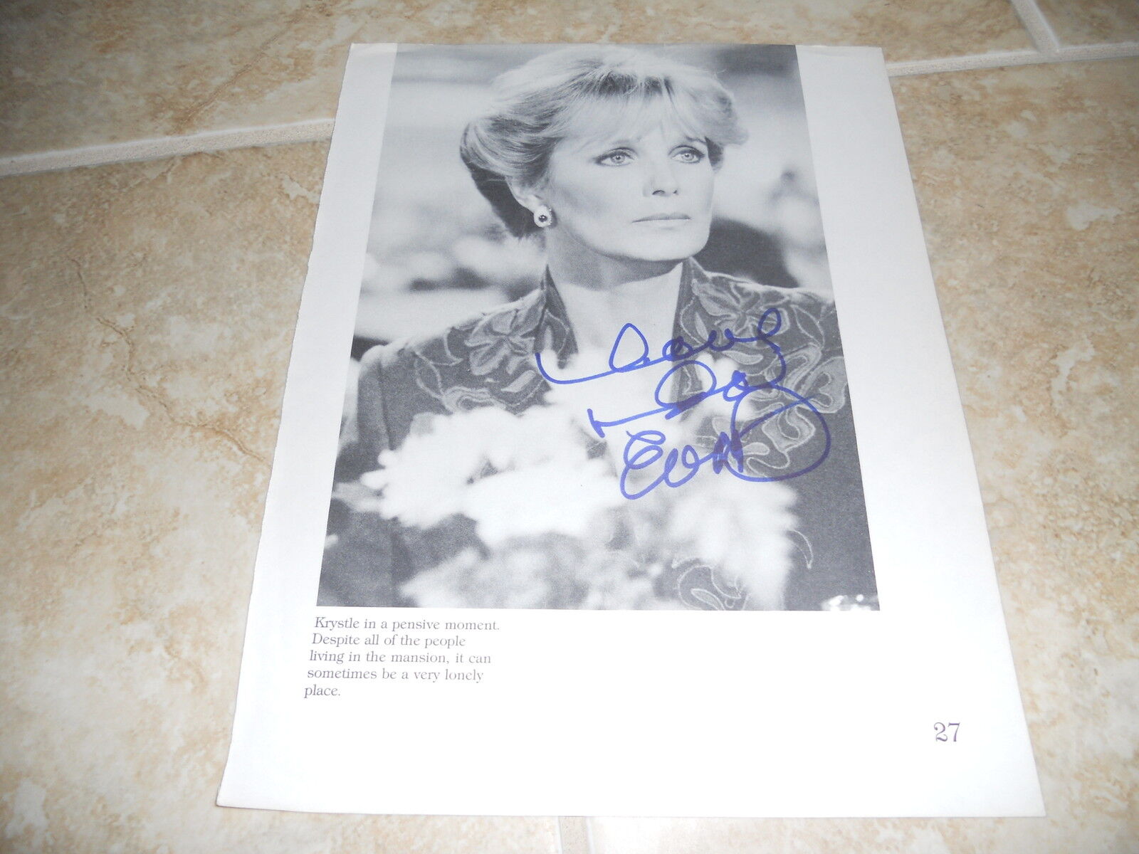 Linda Evans Sexy Signed Autographed 8 x 11