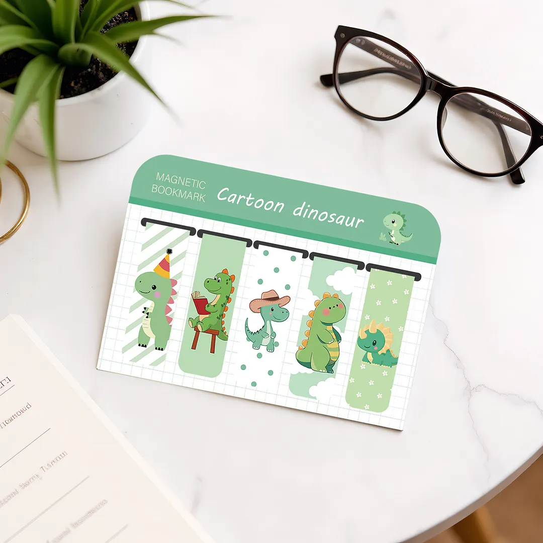 20Pcs Retro Trendy Theme Magnetic Bookmarks Lightweight Page Markers Waterproof Scratch-Resistant for Women Men Book Lovers Reading Office Supplies