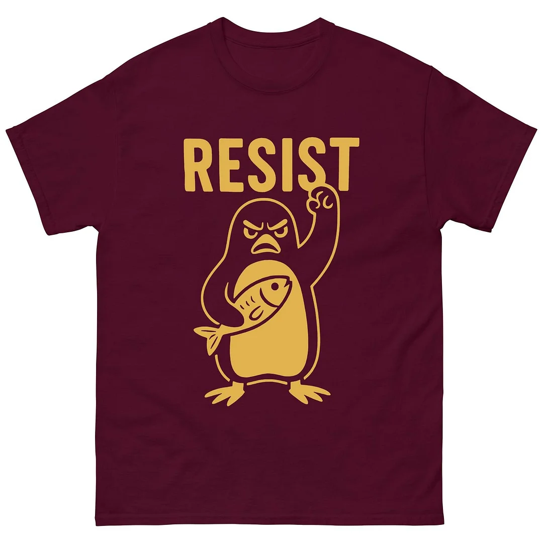 Penguins Resist T-shirt