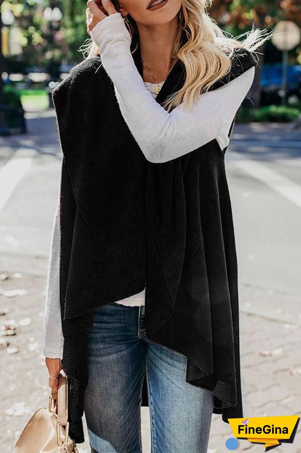 Irregular Casual Knit Cardigan Coat