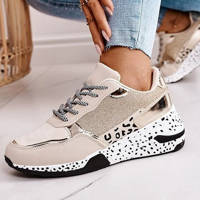 2021Women Patchwork Vulcanized Shoes Summer Thick Bottom Breathing Sneakers Ladies Mixed Color Sports Shoes Large Size Shoes