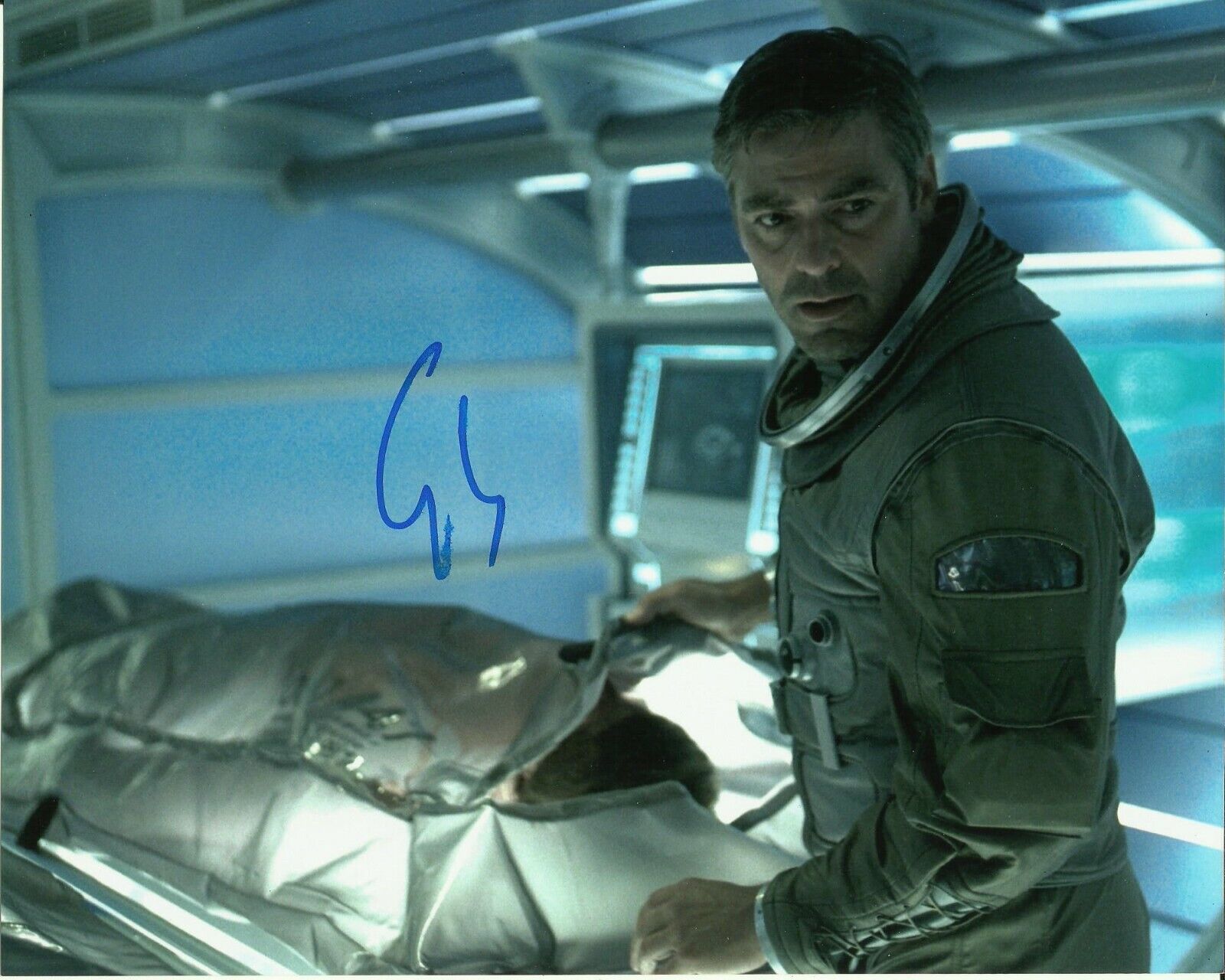 GEORGE CLOONEY SIGNED GRAVITY Photo Poster painting UACC REG 242