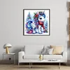 Christmas Unicorn-14CT Counted Cross Stitch 40*40cm/15.75*15.75in
