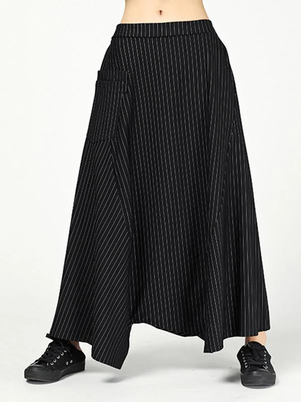 Loose Striped Empire Harem Pants