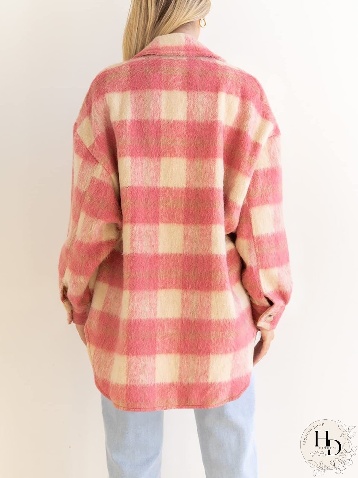 Stylish Plaid Shacket for Women