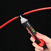 Non-Contact AC Voltage Tester Pen 48V-1000V AC Circuit Detector with LED Flashlight Sound and Light Alarm for Live/Null Wire Judgment