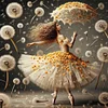 Diamond Painting-DIY Full Square Drill Dandelion Ballet(35*35CM)