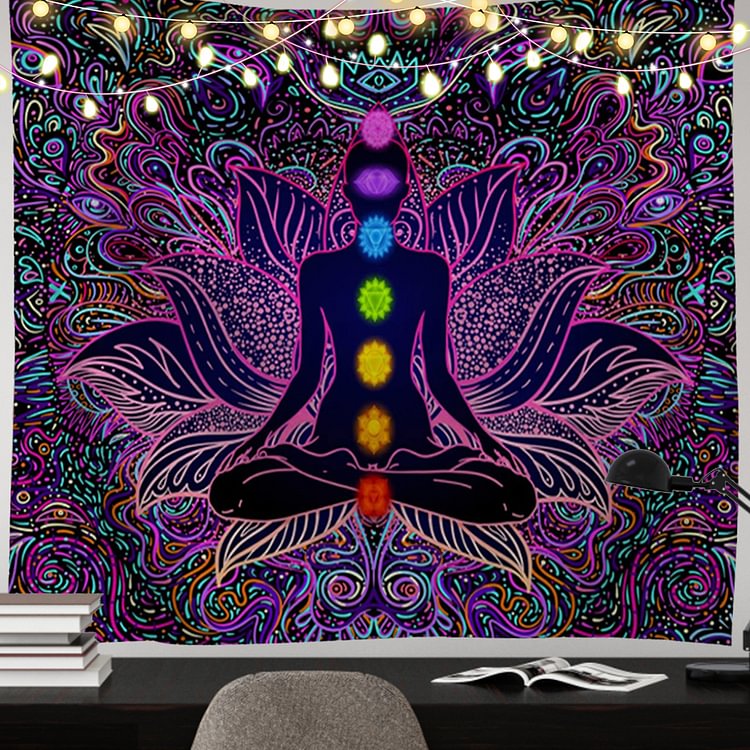 Abstract Yoga Tapestry Hanging Rugs Bedspread Beach Mat Dorm Decor Wall Art