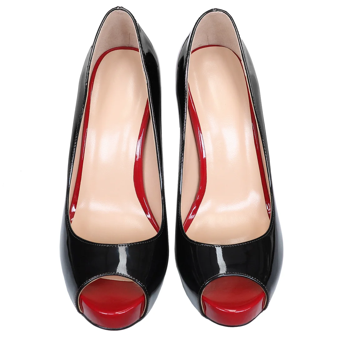 120mm Red Bottom Women's Platforms Heels Party Wedding Pumps-MERUMOTE