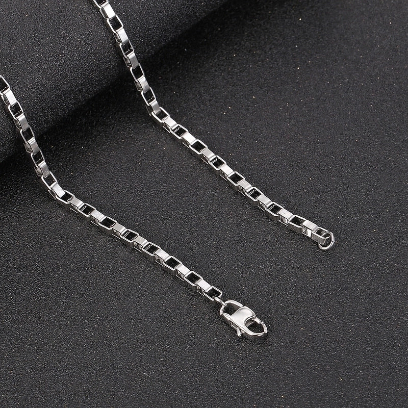 Hip-Hop Solid Color 304 Stainless Steel Polishing Chain 18K Gold Plated Men’s Necklace