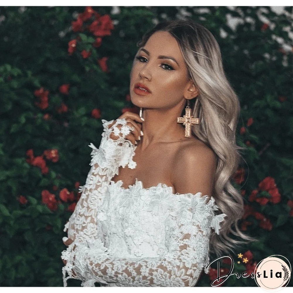 Elegant dresses for women White Ball Gown Evening Wedding Ladies Summer Off-the-shoulder Mini Dress Lace Patchwork Nightclub Clothing