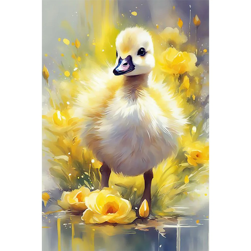 Full Round Diamond Painting - Bossy Yellow Duck(Canvas|40*60cm)