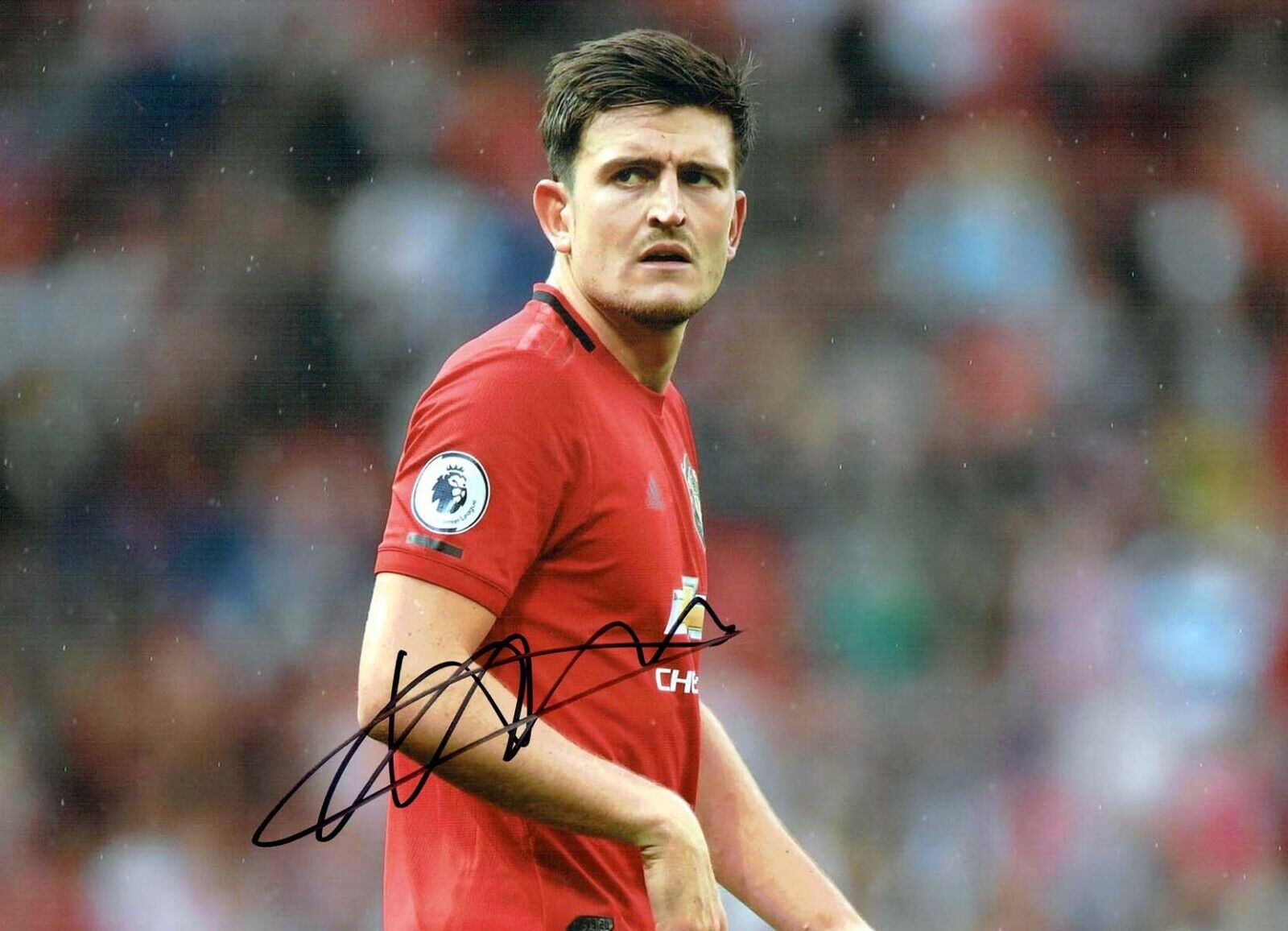 Harry MAGUIRE Signed Autograph 16x12 Photo Poster painting 3 AFTAL COA Manchester United Man Utd