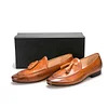 Leather Slippers Loafers with Tassel Prom Wedding