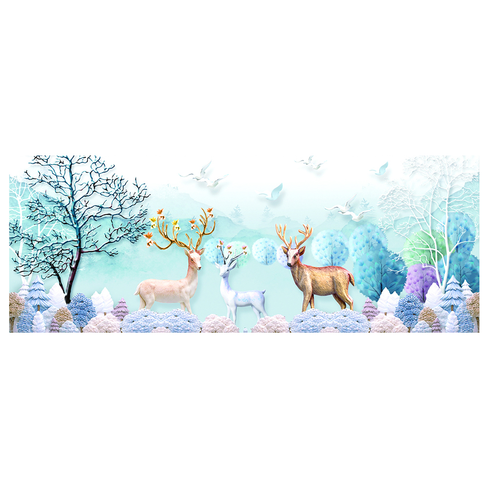 

Deer - 11CT Stamped Cross Stitch - 150*65CM (Big Size), 501 Original