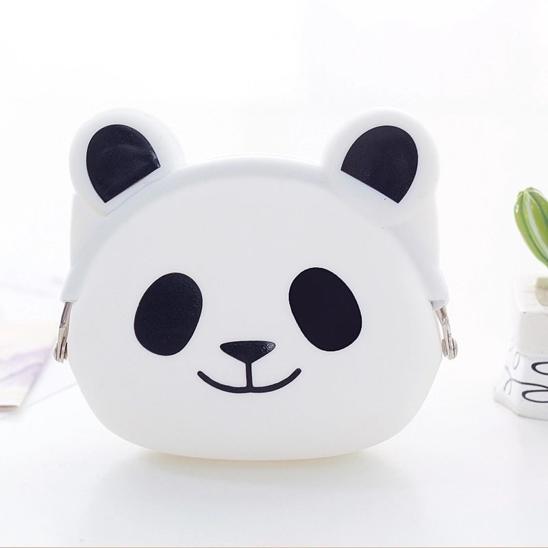 2 Pieces Women’s Animal Silica Gel Buckle Coin Purses