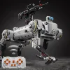 12GO 96009 Modern Military Weapons Electric Remote Control Unmanned Mechanical dog Puzzle Assembly Building Blocks Boy Toys