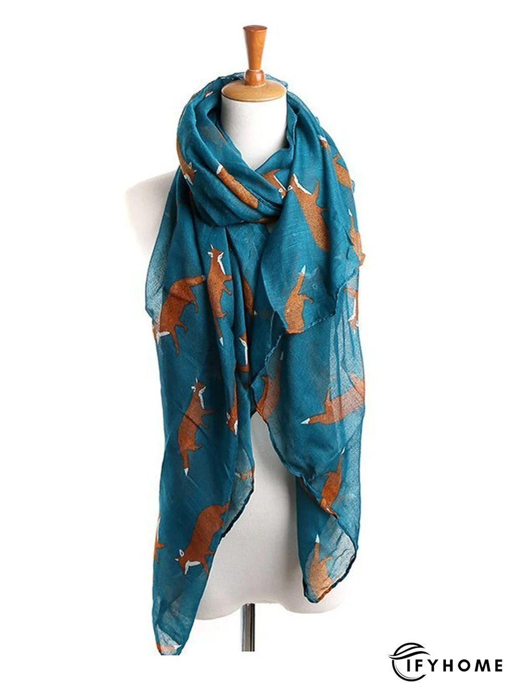 Spring Women's Fashion Fox Print Soft Women Scarf | IFYHOME