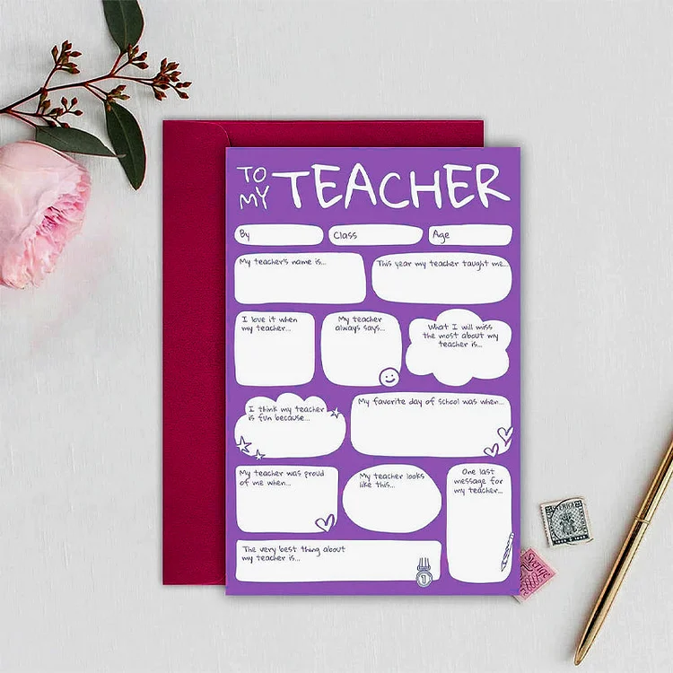 Thank You Teacher Card | 168DEAL